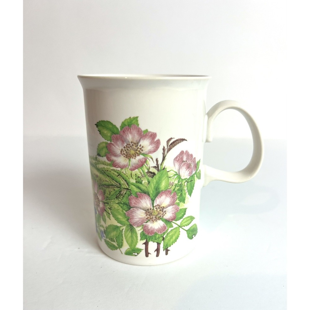 Dunoon Fine Bone China‎ Mug English Wildflowers Made In Scotland